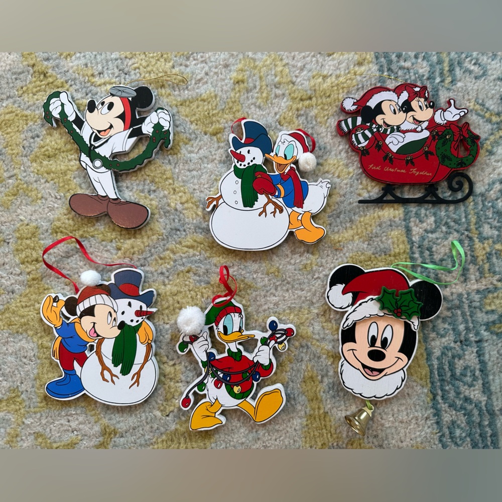 Disney Wooden Vintage Ornaments